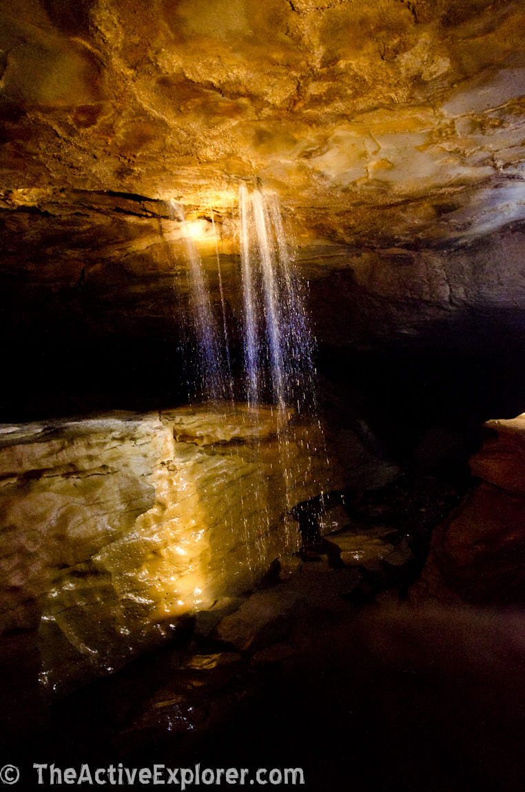 Shower in Limrock Cave