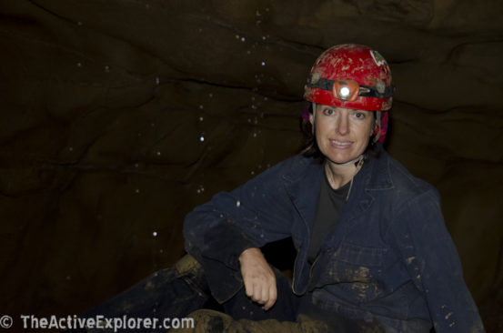 Photo-op in Limrock Blowing Cave