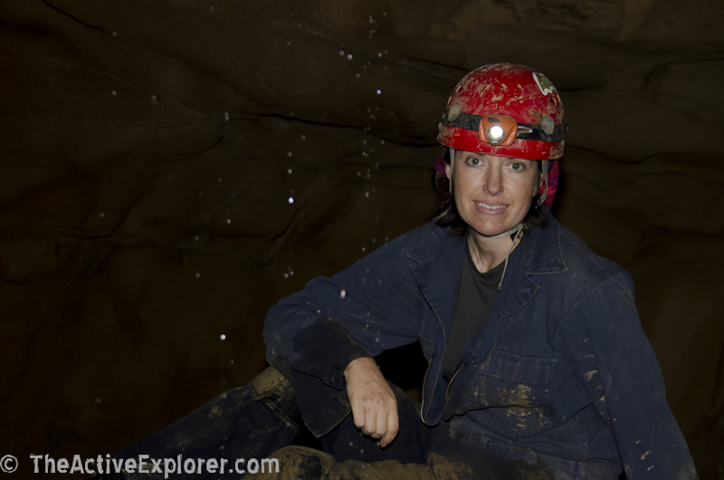 Photo-op in Limrock Blowing Cave