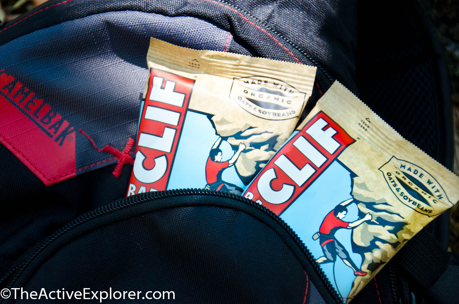 Clif Bars in my pack