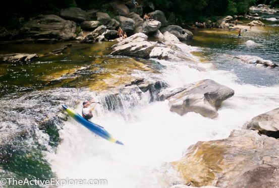 The rapids along the Chattooga make it a favorite of adrenalin junkie paddlers.