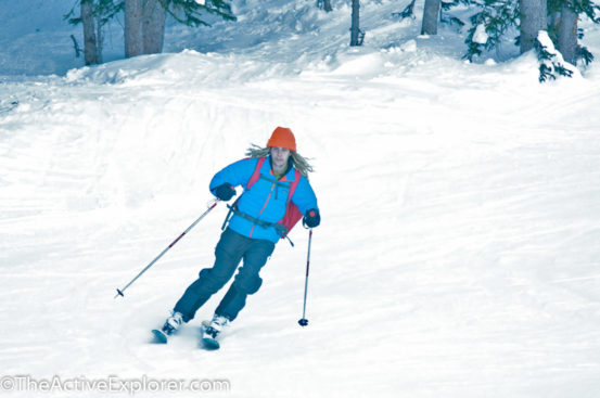 Skier at Brighton Ski Resort