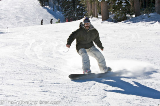 Snowboarding at Brighton