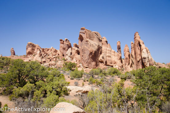 Rock formations in Devil's Garden, Arches National Park