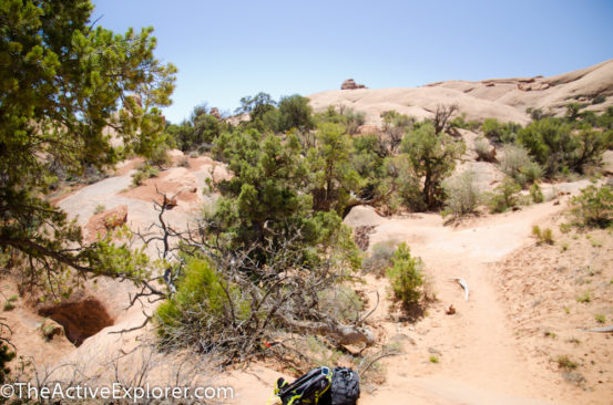 Sandy wash on the Primitive Loop, Arches National Park
