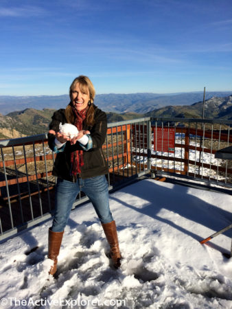 Active Explorer on top of Hidden Peak