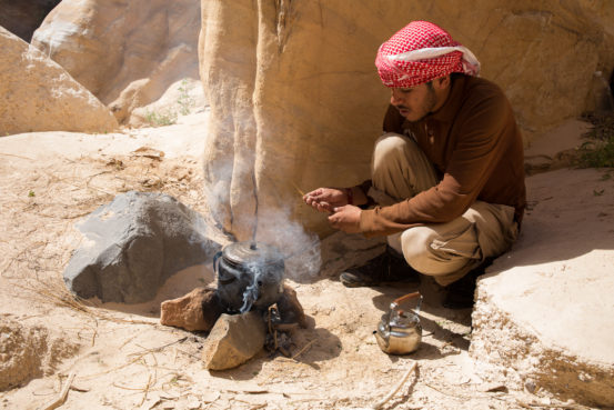 Bedouin Guide Preparing Tea
