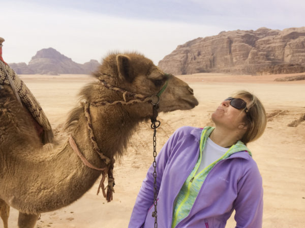 Kissing a Camel in Jordan
