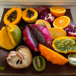 Ingredients for tropical fruit bowl