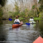 Fran and Rachelle paddling