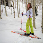 Skinning up the hill