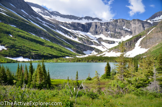 Bullhead Lake on the Swiftcurrent Trail