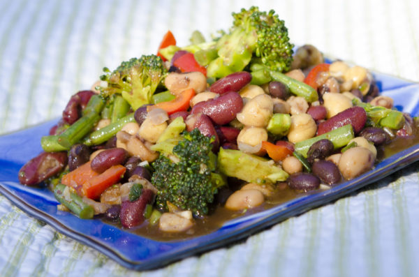 Quick and Healthy Vegetable Bean Salad - TheActiveExplorer.com