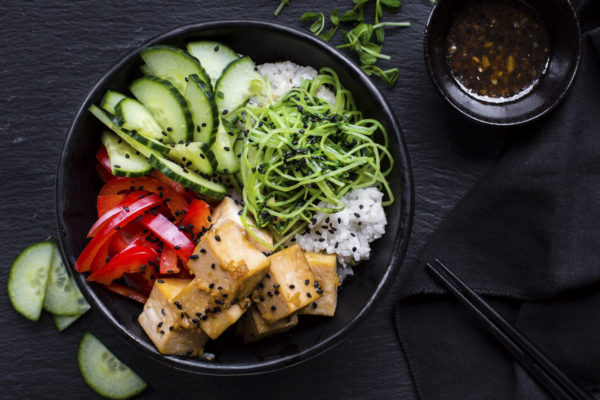 Sun Basket Tofu Dinner - Yummy!